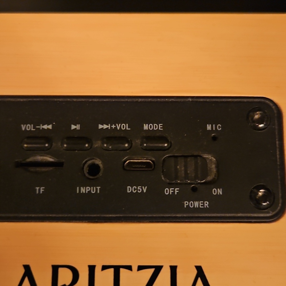 Aritzia Tan Portable Bluetooth Speaker - Picture 2 of 3